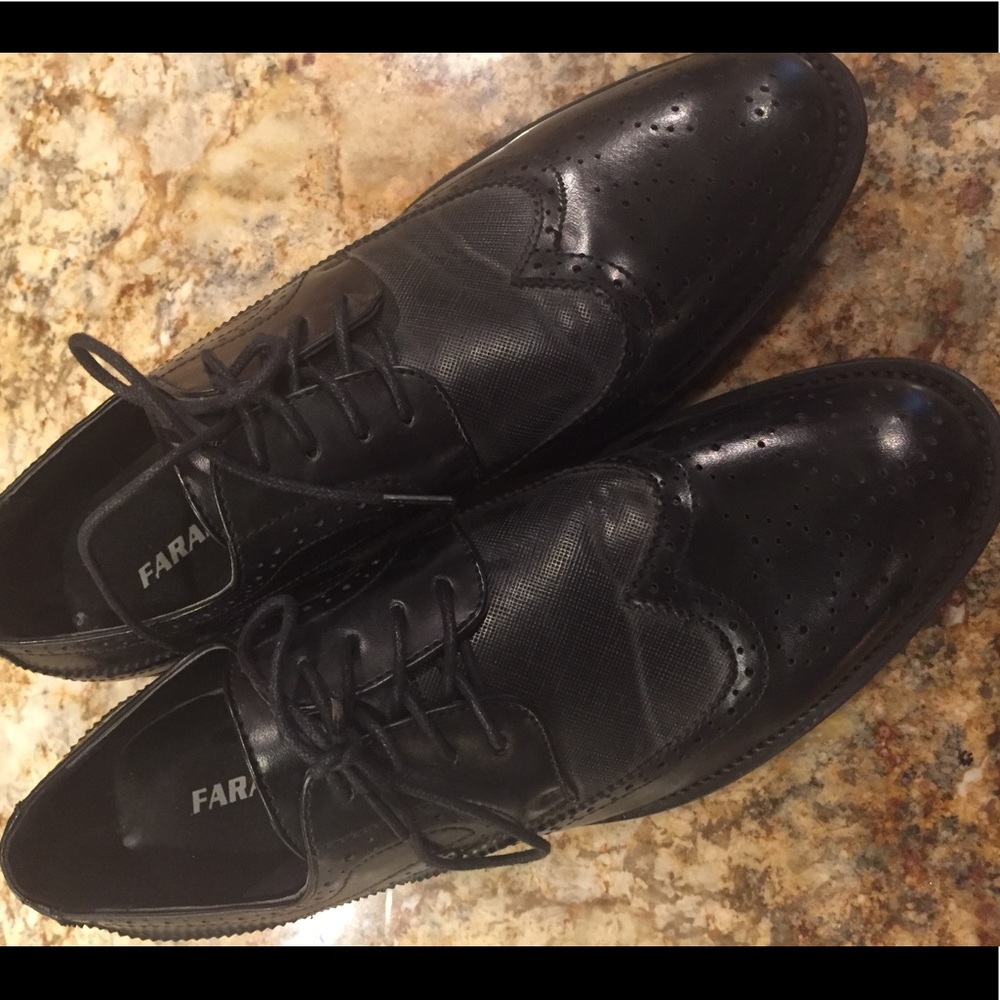 Men’s black dress shoes Faranzi size 8.5